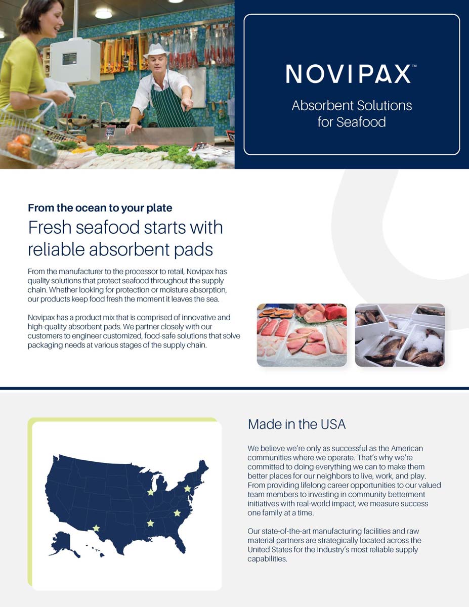 Novipax - Seafood Sell Sheet
